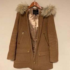 J. CREW Chateau Italian Coat Stadium Cloth Wool 6